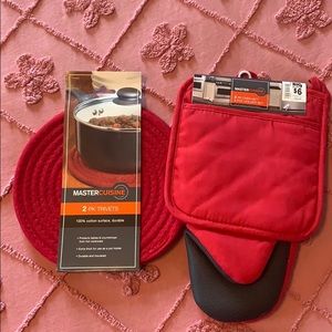 Oven mitt & trivet set
